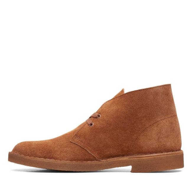 Púštne Čižmy Clarks Desert Boot Klasické Panske Ginger Hairy Sde | CLK178FWD