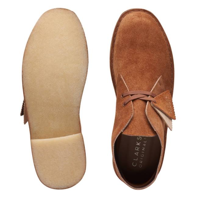 Púštne Čižmy Clarks Desert Boot Klasické Panske Ginger Hairy Sde | CLK178FWD