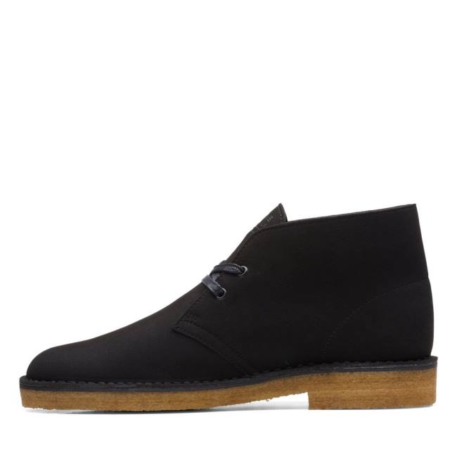 Púštne Čižmy Clarks Desert Boot Klasické Panske Čierne | CLK564ALF