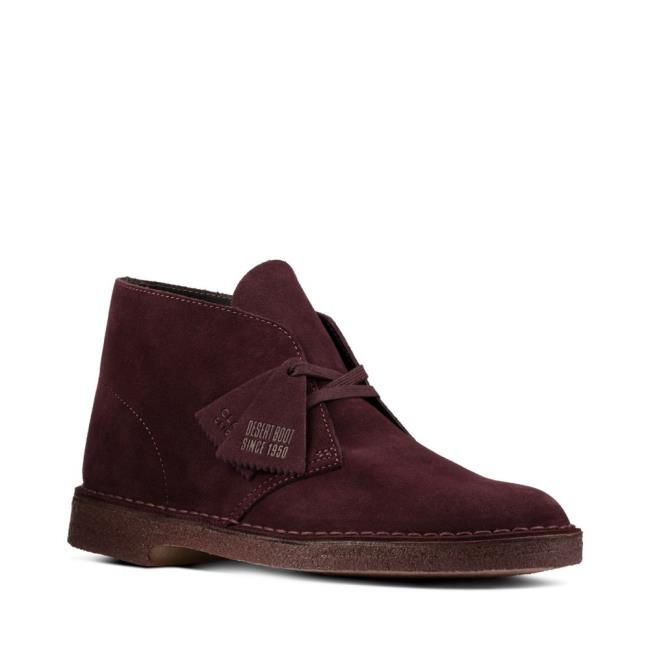 Púštne Čižmy Clarks Desert Boot Panske Bordove | CLK102PQV