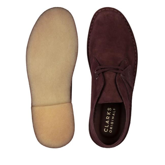 Púštne Čižmy Clarks Desert Boot Panske Bordove | CLK102PQV