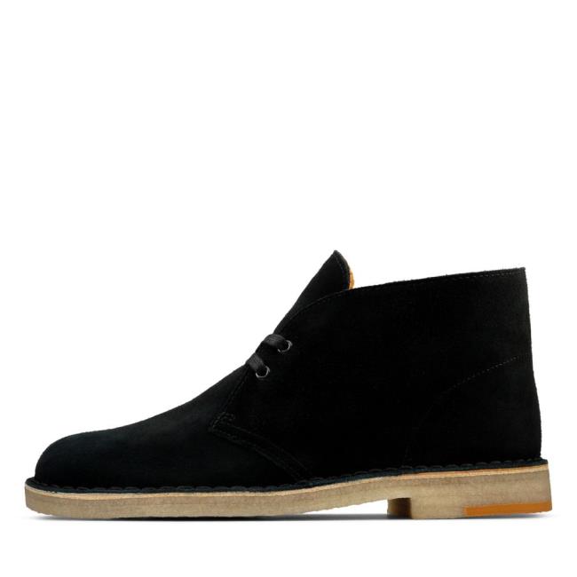 Púštne Čižmy Clarks Desert Boot Panske Čierne | CLK482QJH