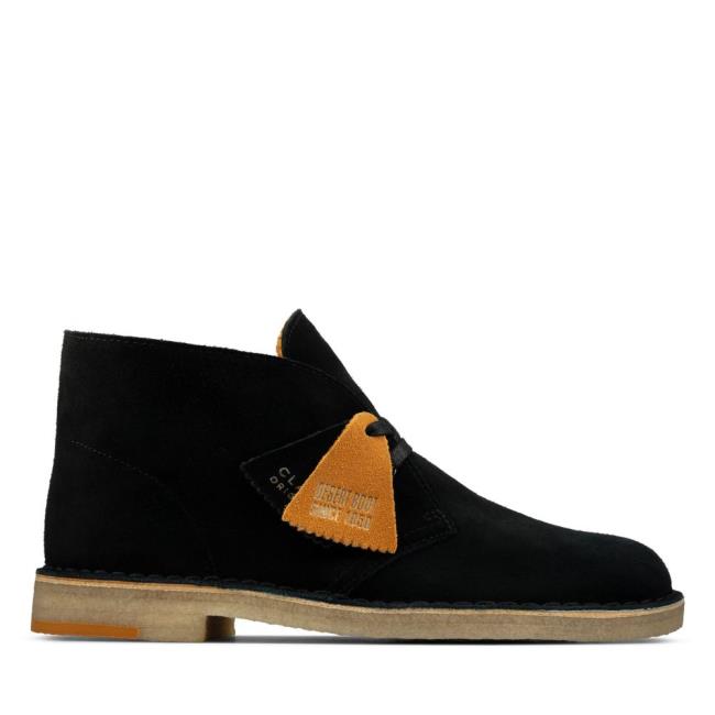 Púštne Čižmy Clarks Desert Boot Panske Čierne | CLK482QJH