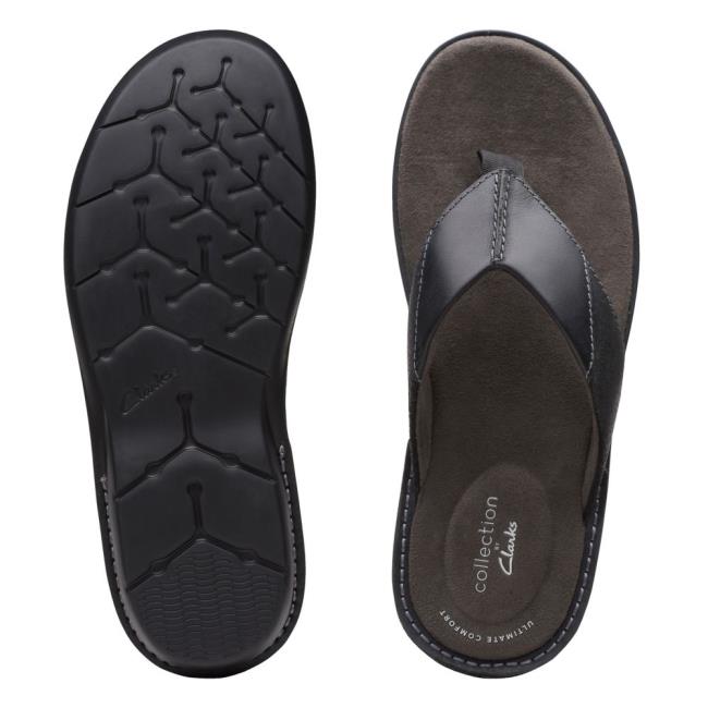 Sandále Clarks Ellison Easy Panske Čierne | CLK568LGI