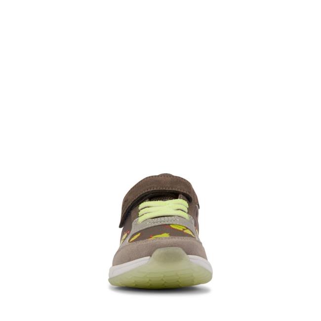 Skolske Topanky Clarks Aeon Glow Kid Chlapcenske Siva | CLK764GHO