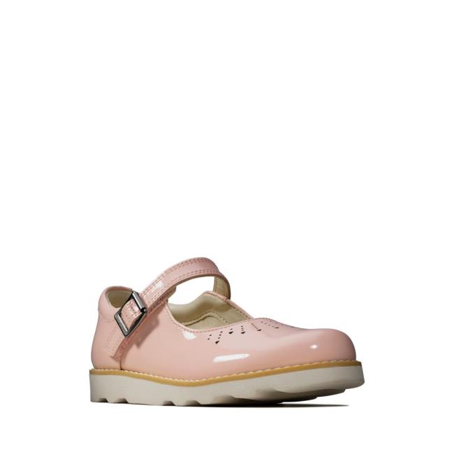 Skolske Topanky Clarks Crown Jump Kid Dievcenske Ruzove | CLK635DPM