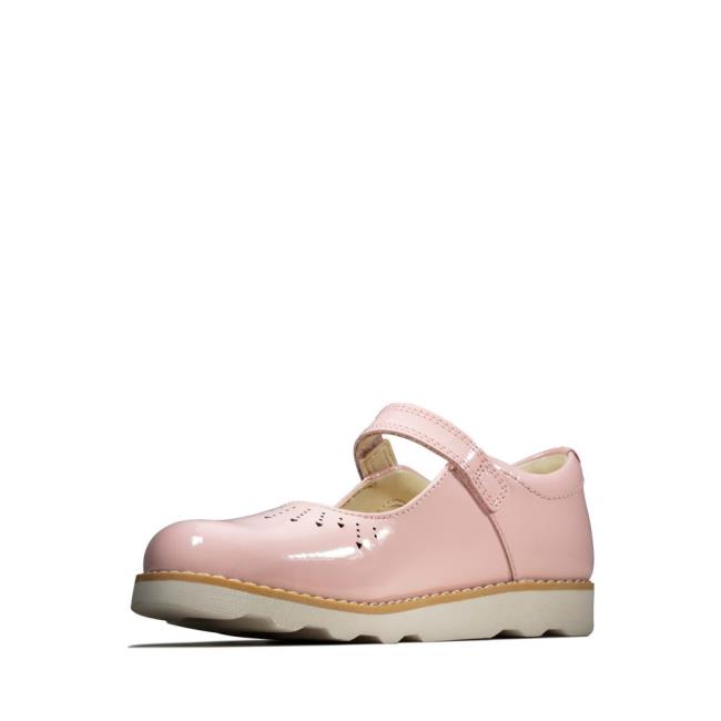 Skolske Topanky Clarks Crown Jump Kid Dievcenske Ruzove | CLK635DPM