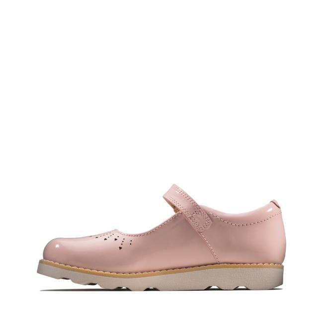 Skolske Topanky Clarks Crown Jump Kid Dievcenske Ruzove | CLK635DPM