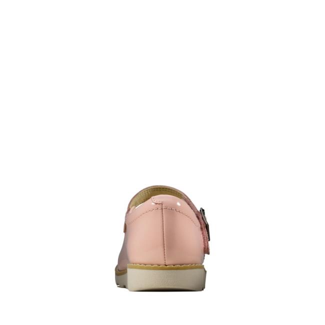 Skolske Topanky Clarks Crown Jump Kid Dievcenske Ruzove | CLK635DPM