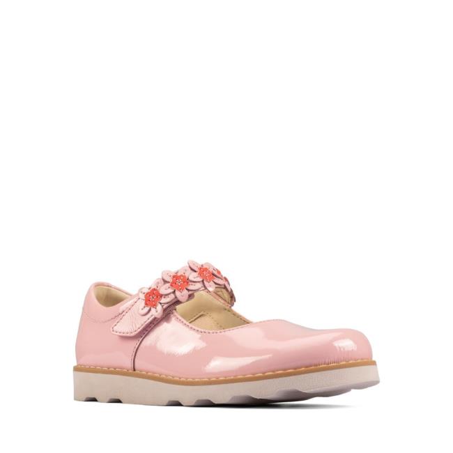 Skolske Topanky Clarks Crown Petal Kid Dievcenske Svetlo Ruzove | CLK953RPH