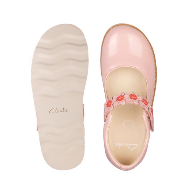 Skolske Topanky Clarks Crown Petal Kid Dievcenske Svetlo Ruzove | CLK953RPH