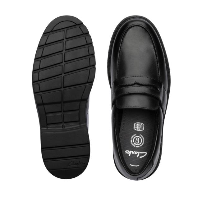 Skolske Topanky Clarks Loxham Craft Youth Chlapcenske Čierne | CLK438TCE