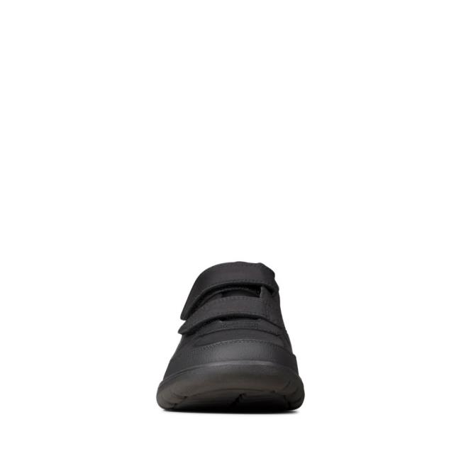 Skolske Topanky Clarks Scape Flare Youth Chlapcenske Čierne | CLK875KGC