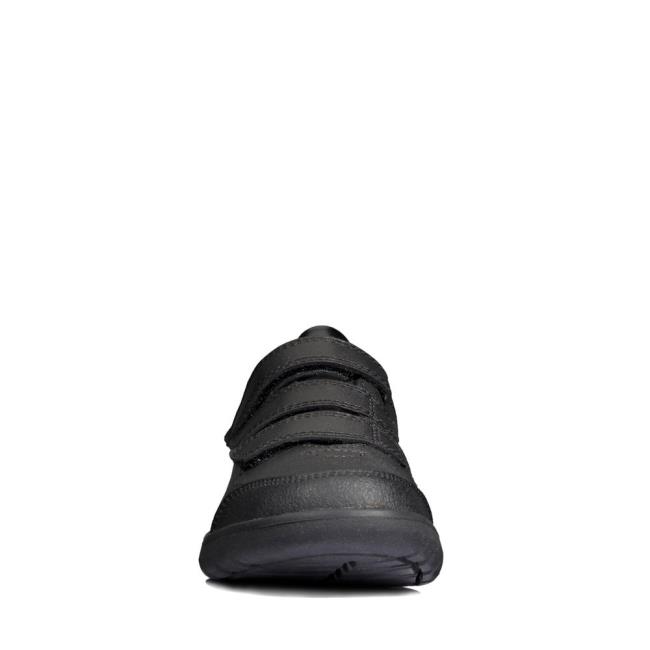 Skolske Topanky Clarks Scape Sky Youth Chlapcenske Čierne | CLK267WKA