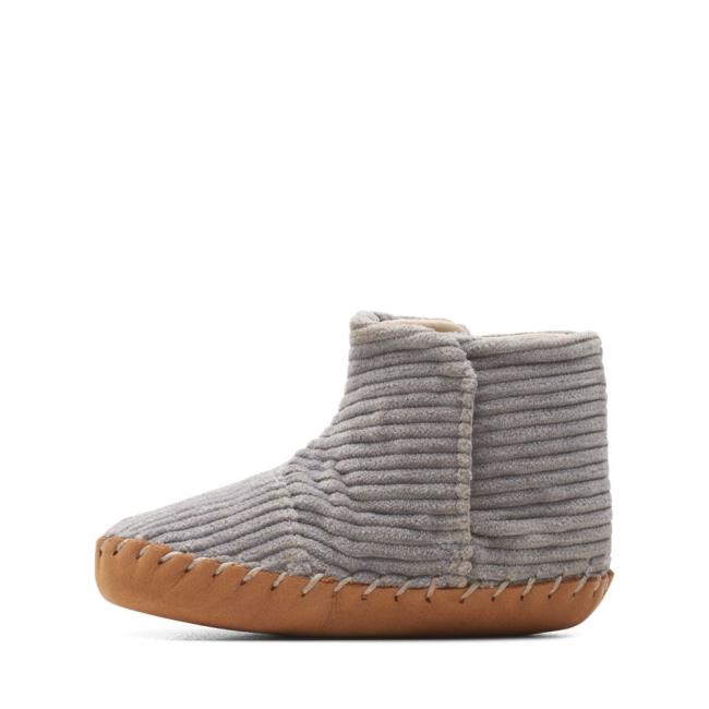 Skolske Topanky Clarks Solar Large Chlapcenske Siva | CLK076PNE