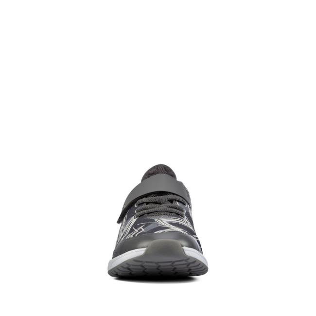 Tenisky Clarks Aeon Pace Youth Chlapcenske Siva | CLK492FXS