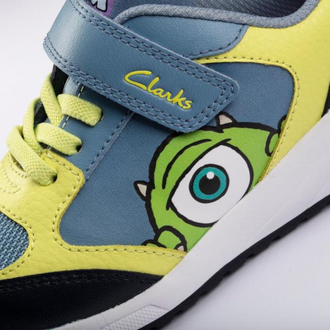 Tenisky Clarks Aeon Scare Kid Chlapcenske Modre | CLK896HLN