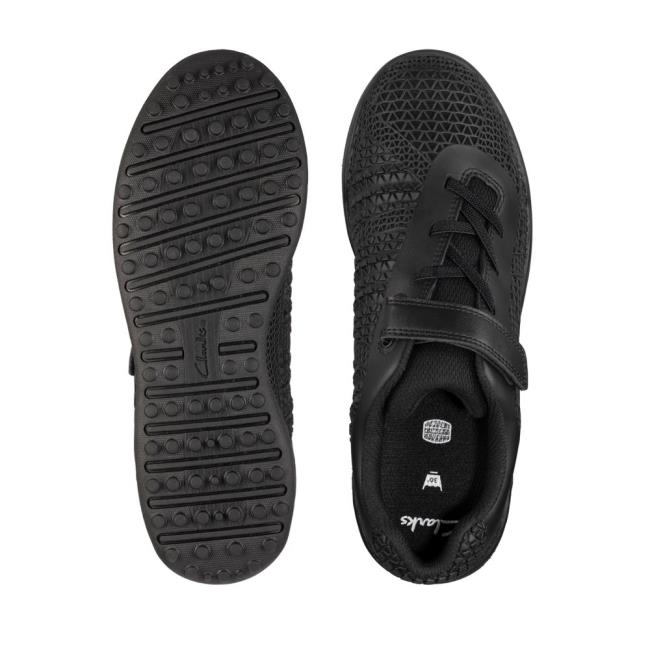 Tenisky Clarks Award Swift Youth Chlapcenske Čierne | CLK539BTQ