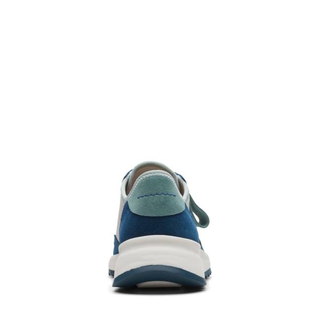 Tenisky Clarks Dash Lite Lo Damske Biele Modre | CLK463YPL