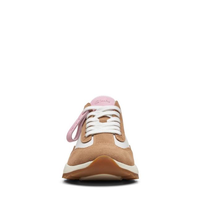 Tenisky Clarks Dash Lite Lo Damske Biele Hnede | CLK847YRM