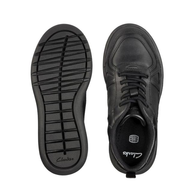 Tenisky Clarks Scape Tracking Kid Chlapcenske Čierne | CLK678VXE