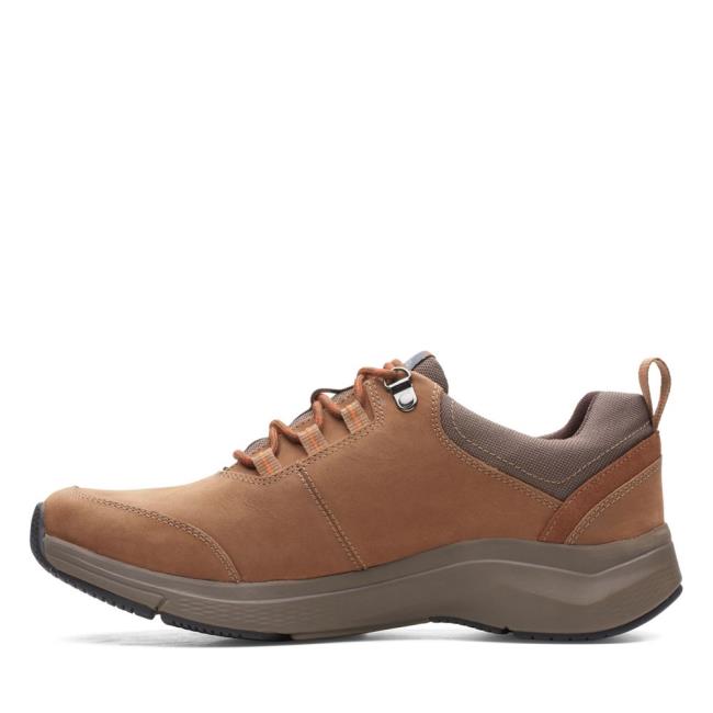 Tenisky Clarks Wave2.0 Tie Panske Tmavo Hnede | CLK937FSN