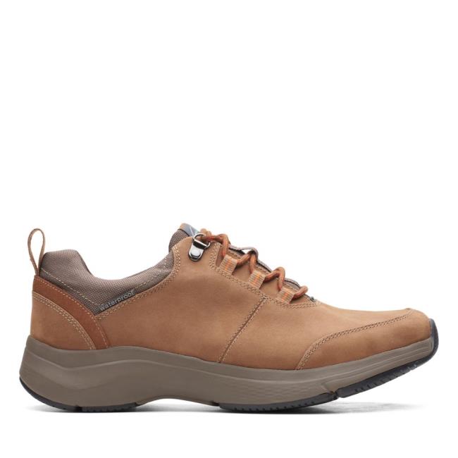 Tenisky Clarks Wave2.0 Tie Panske Tmavo Hnede | CLK937FSN