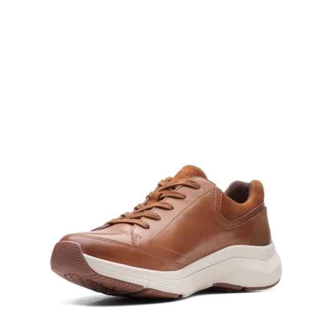 Tenisky Clarks Wave2.0 Way Panske Tmavo Hnede | CLK834KDX