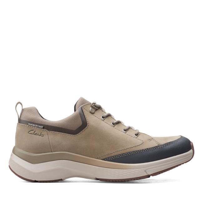 Tenisky Clarks Wave 2.0 Vibe Panske Olivovo Zelená | CLK906YKA