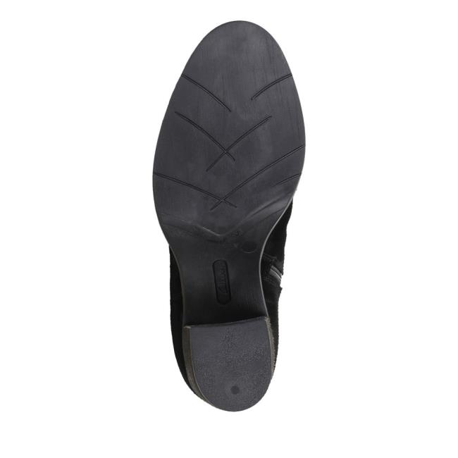 Vysoké Čižmy Clarks Park Rise Damske Čierne | CLK401AJS