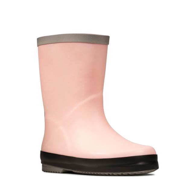 Wellies Clarks Tarri Splash Kid Chlapcenske Ruzove | CLK250WTN