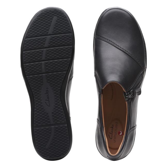 Čierne Topánky Clarks Appley Zip Damske Čierne | CLK489SBV