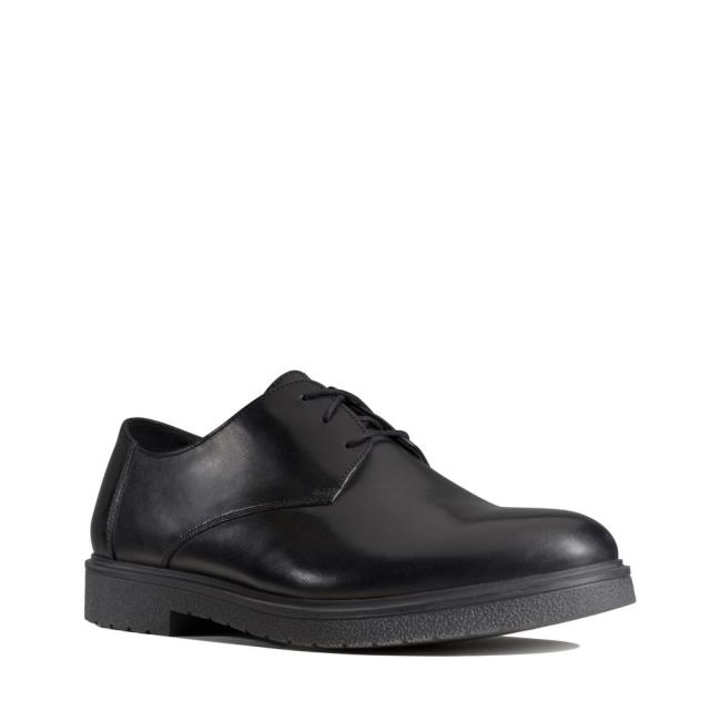 Čierne Topánky Clarks Ashcroft Plain Panske Čierne | CLK385EXG