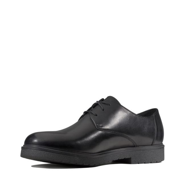 Čierne Topánky Clarks Ashcroft Plain Panske Čierne | CLK385EXG