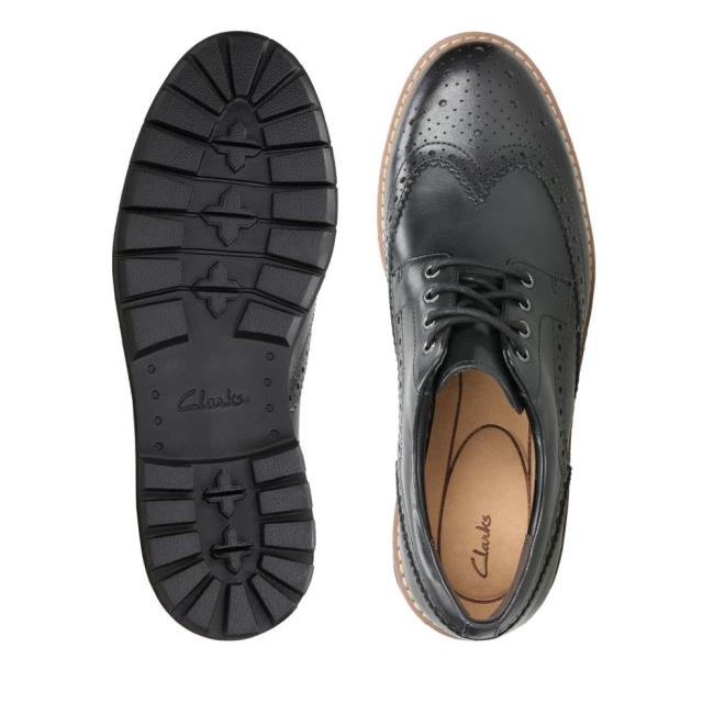 Čierne Topánky Clarks Batcombe Wing Panske Čierne | CLK906WHD