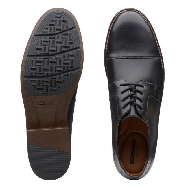 Čierne Topánky Clarks Becken Cap Panske Čierne | CLK934ZGD