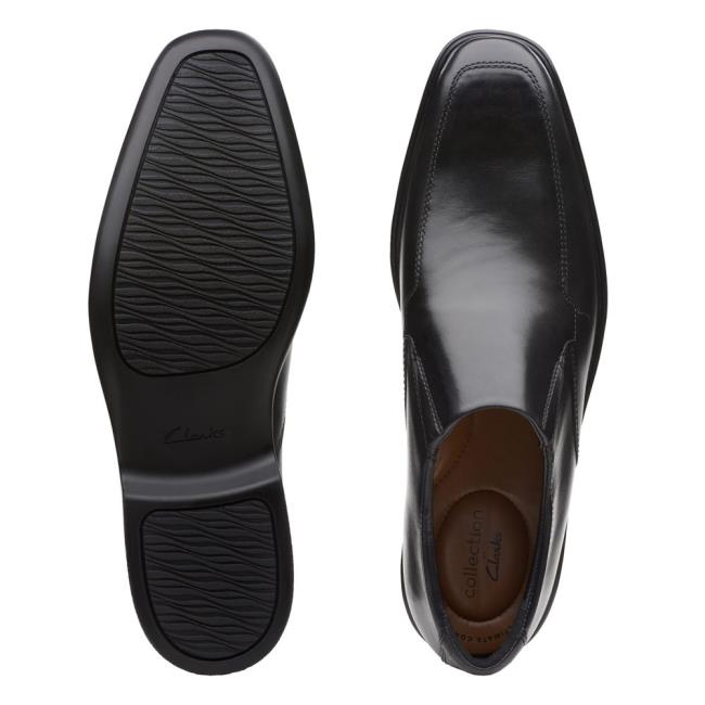 Čierne Topánky Clarks Bensley Step Panske Čierne | CLK924WPK