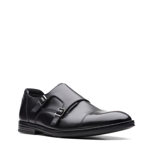 Čierne Topánky Clarks Citi Stride Monk Panske Čierne | CLK742FSE