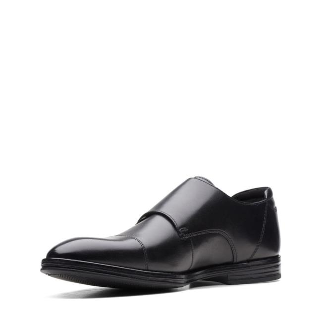 Čierne Topánky Clarks Citi Stride Monk Panske Čierne | CLK742FSE