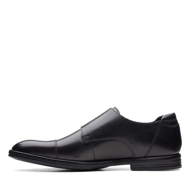 Čierne Topánky Clarks Citi Stride Monk Panske Čierne | CLK742FSE