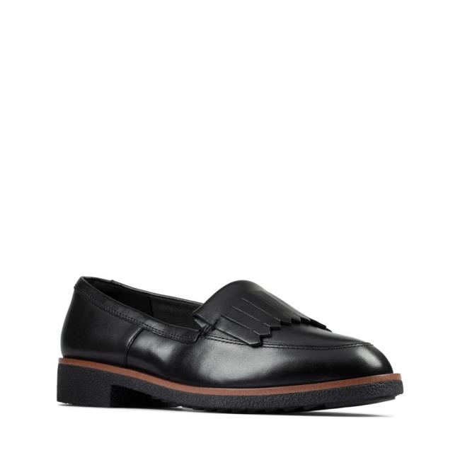 Čierne Topánky Clarks Griffin Kilt Damske Čierne | CLK976EWI