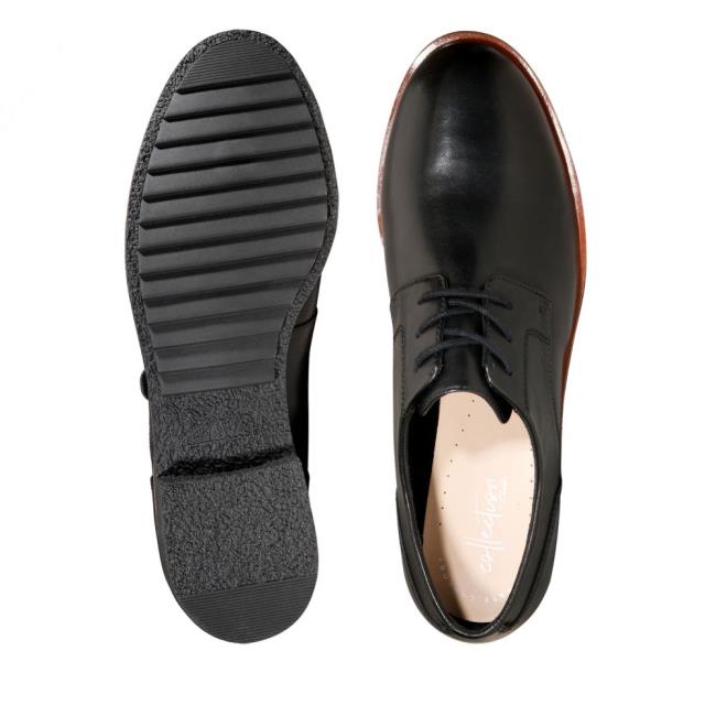 Čierne Topánky Clarks Griffin Lane Damske Čierne | CLK681AUR