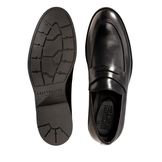 Čierne Topánky Clarks Ronnie Step Panske Čierne | CLK360WNX