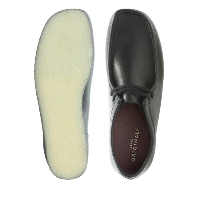 Čierne Topánky Clarks Wallabee Damske Čierne | CLK729BRA