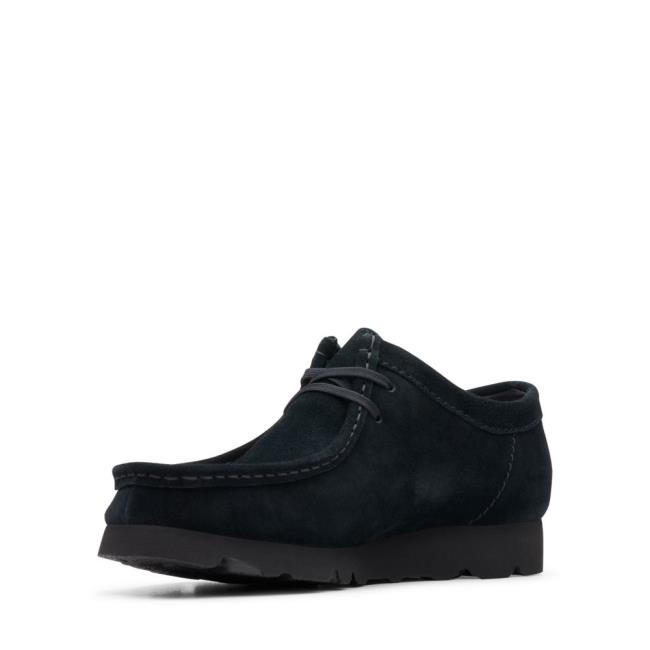 Čierne Topánky Clarks Wallabee GORE-TEX Panske Čierne | CLK128GRQ