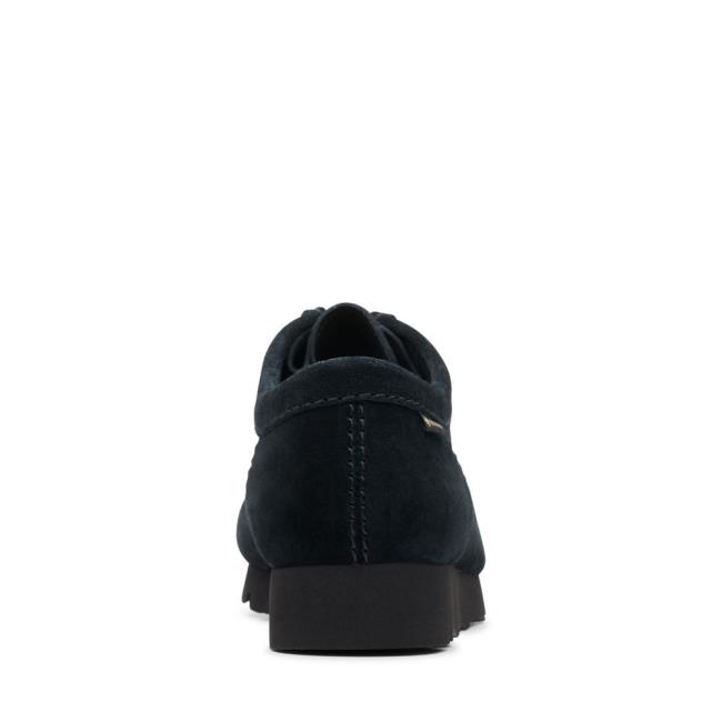 Čierne Topánky Clarks Wallabee GORE-TEX Panske Čierne | CLK128GRQ