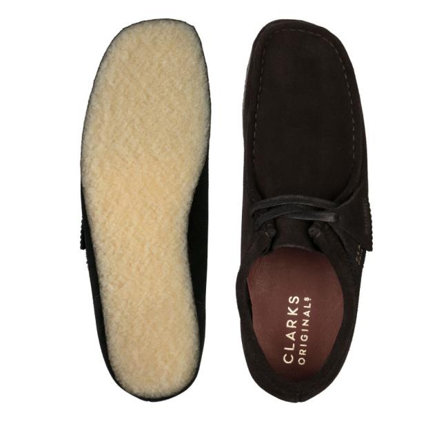 Čierne Topánky Clarks Wallabee Panske Čierne | CLK459YDI