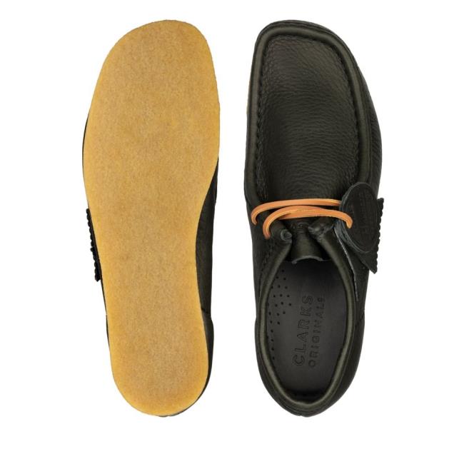 Čierne Topánky Clarks Wallabee Panske Čierne Béžové | CLK756LFZ