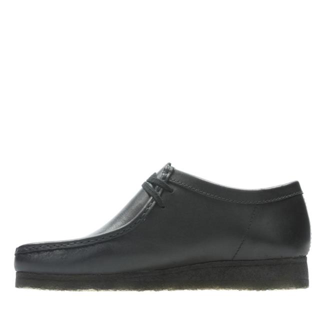 Čierne Topánky Clarks Wallabee Panske Čierne | CLK897RJT